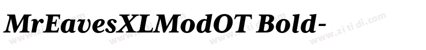 MrEavesXLModOT Bold字体转换